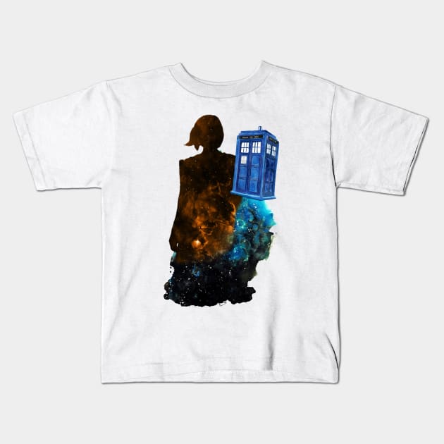 Doctor in Space 5 Kids T-Shirt by ZuleYang22